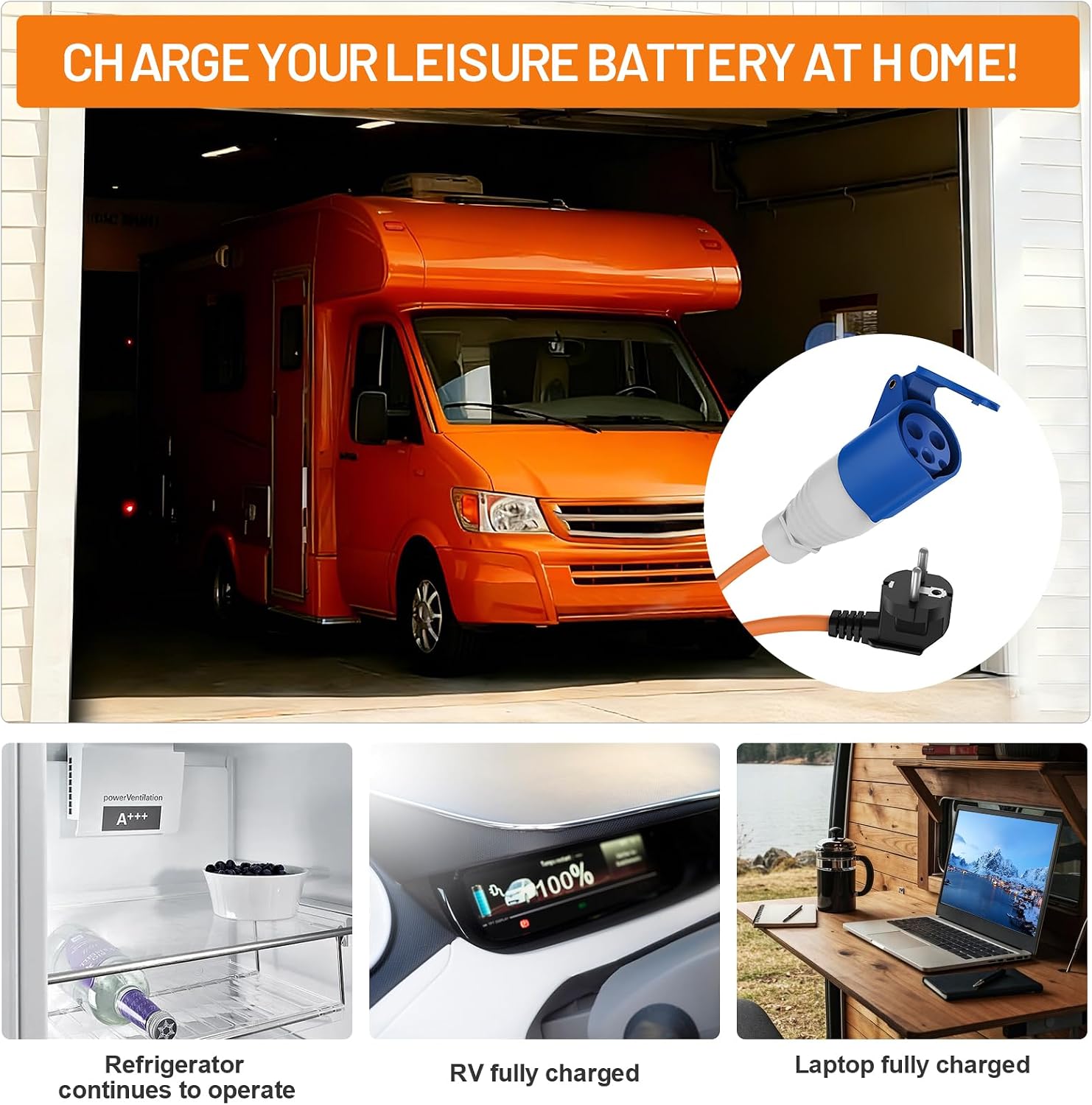 Detalle 2 de FDTEK Hook Up Adapter 16A, 50cm lead
