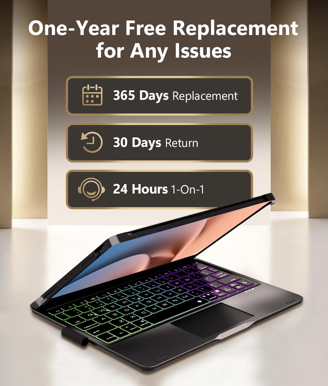 Thumbnail 4 de BABG TouchPad Keyboard Case 7 modes