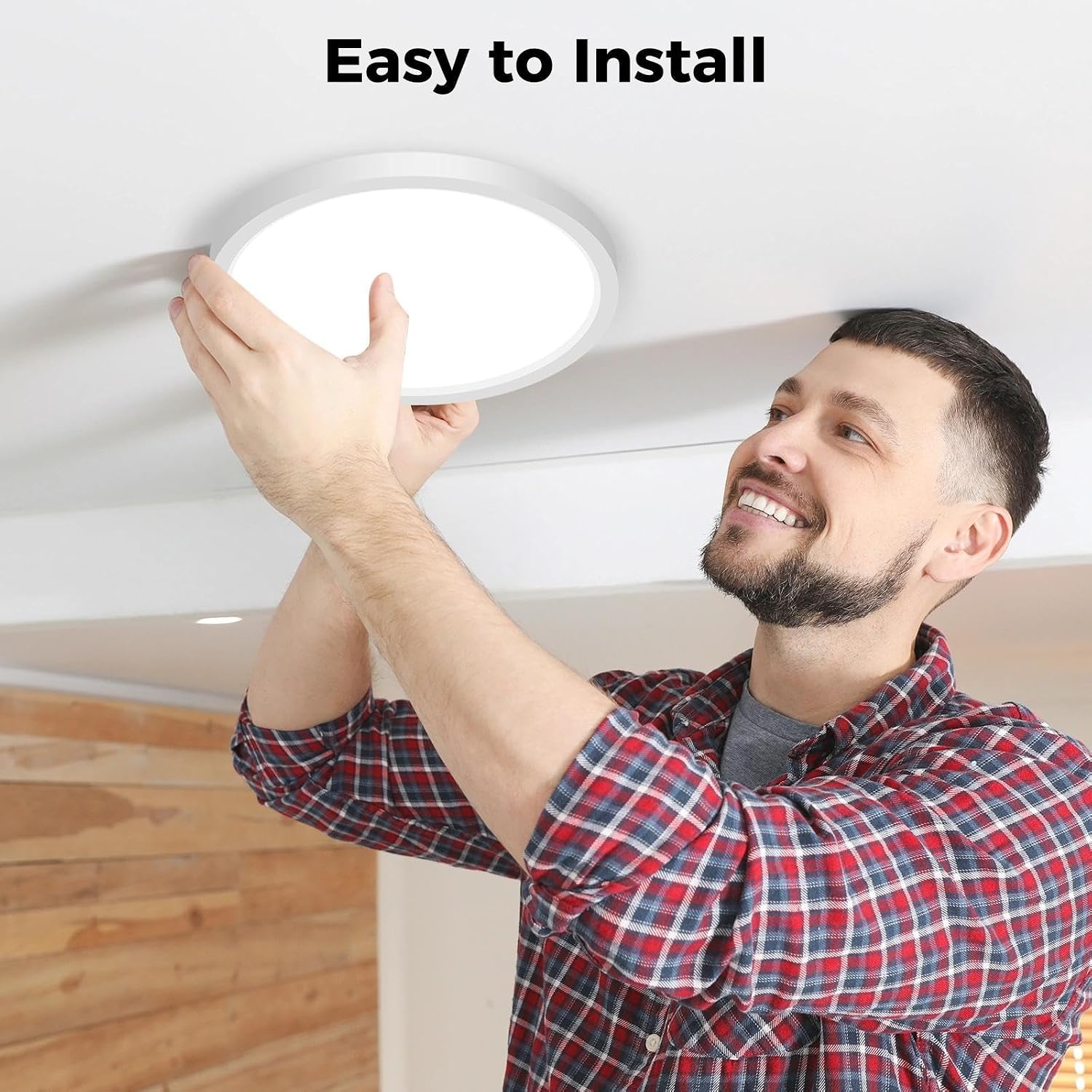 Detalle 2 de Peasur 18W LED Bathroom Ceiling Light 22cm