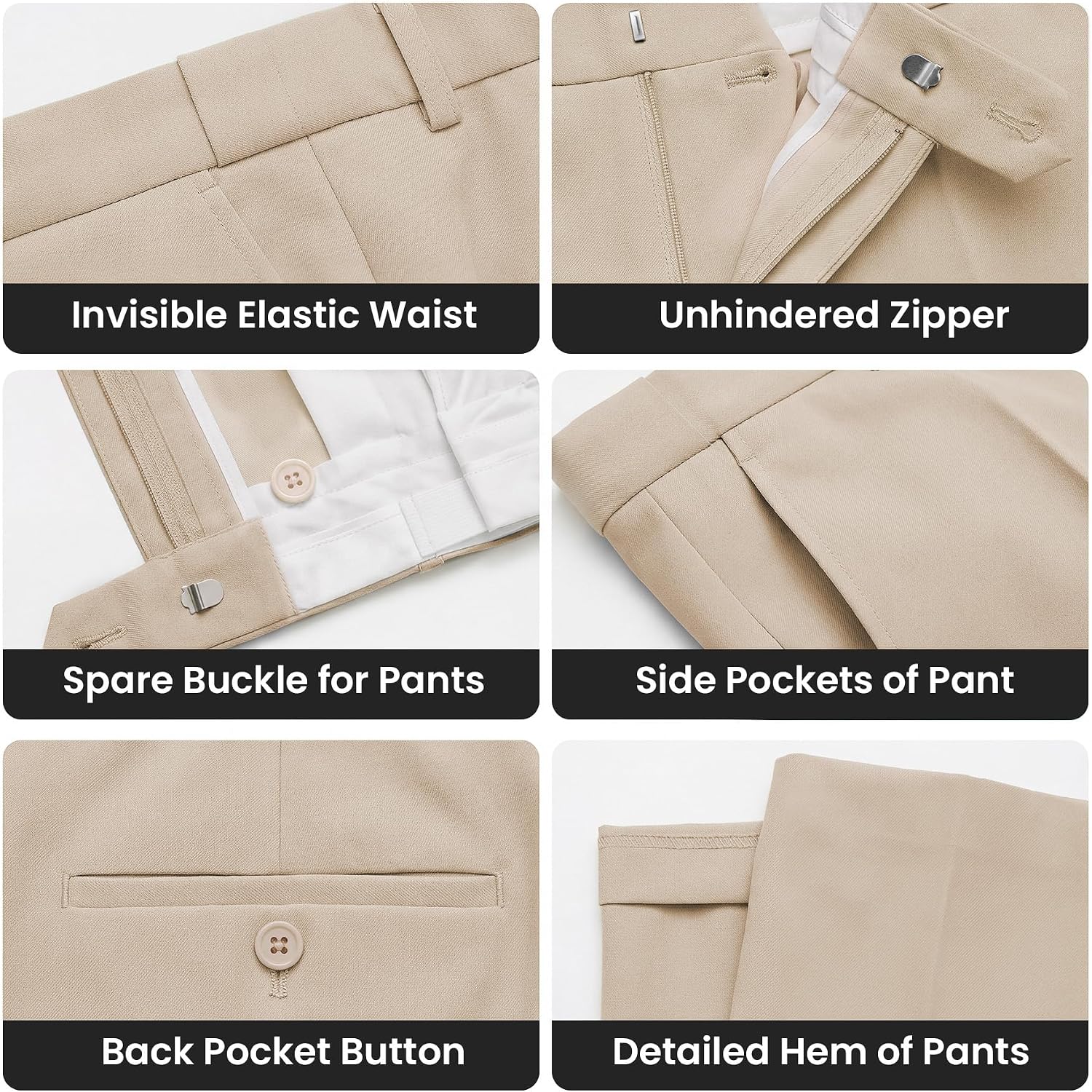 Detalle 2 de MAGE MALE Men's Suit Set, Slim Fit