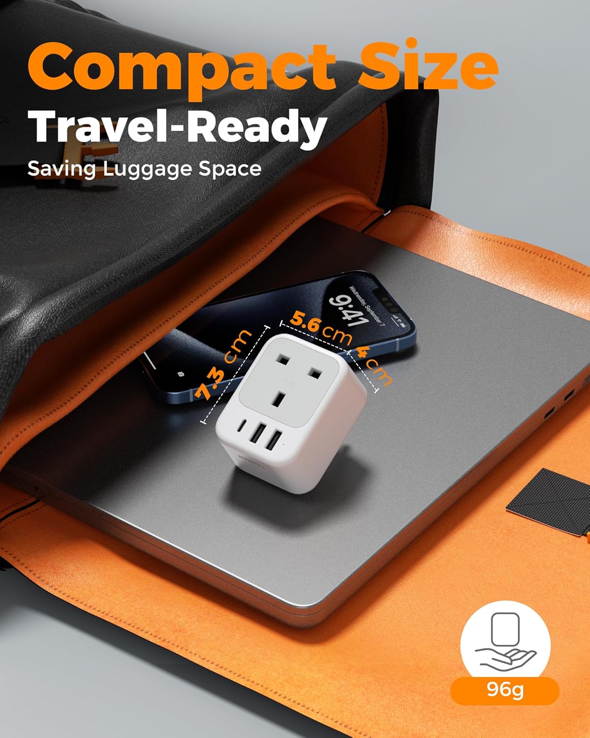 Thumbnail 4 de TESSAN India Travel Adapter UK to India with 2 USB 🔌