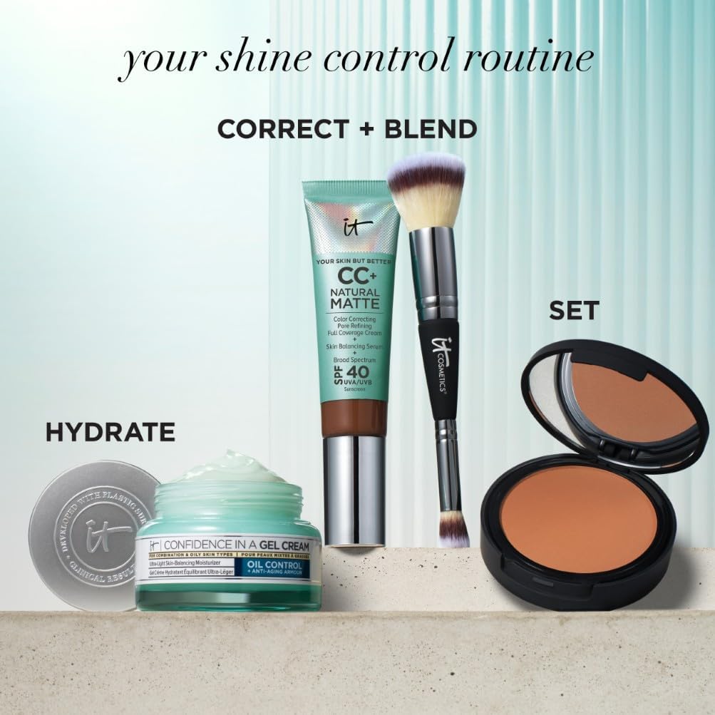 Thumbnail 6 de IT Cosmetics CC+ Natural Matte Cream Foundation (Full Coverage) with Hyaluronic Acid and SPF 40 Protection