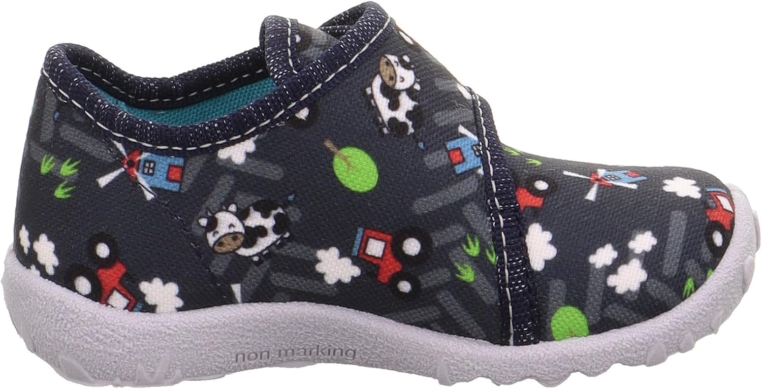 Thumbnail 4 de Superfit SPOTTY Hausschuhe 1-009246 Jungen – Bequeme Hausschuhe aus Baumwolle mit Klettverschluss