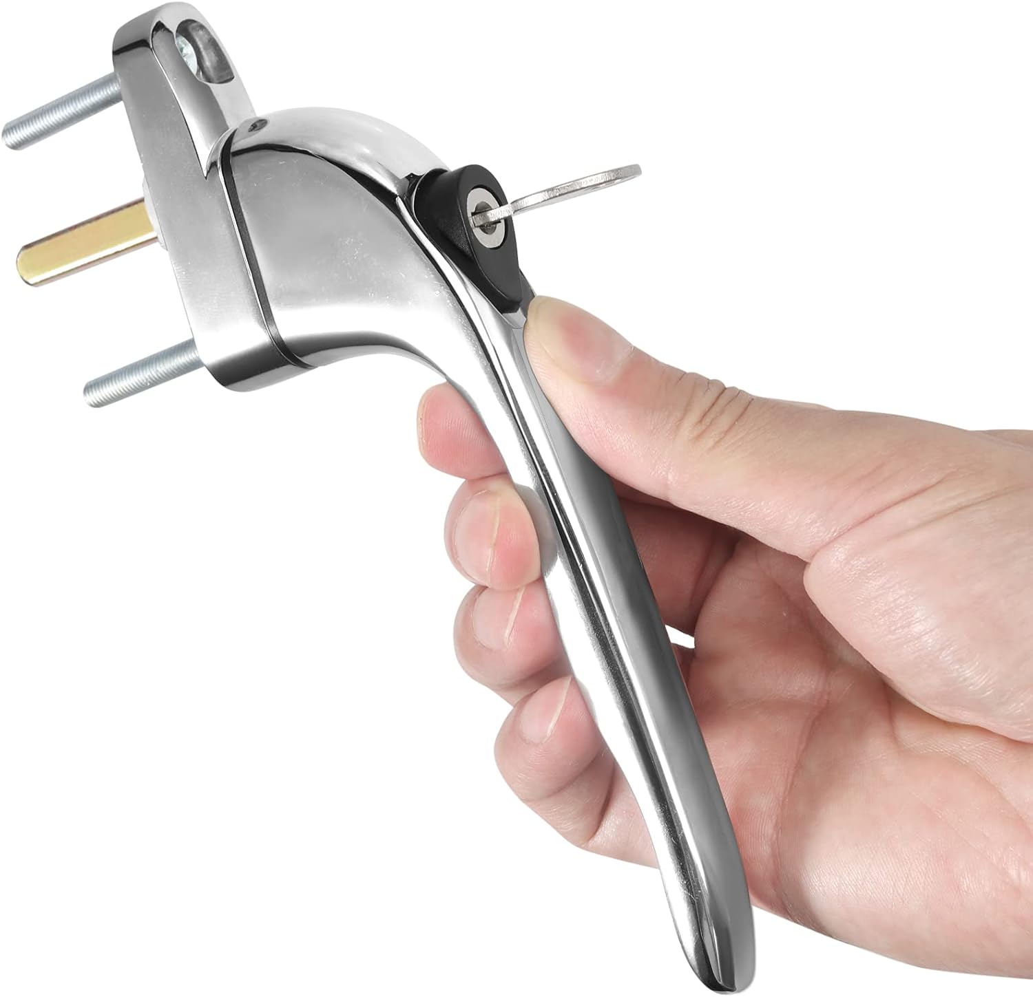Thumbnail 1 de Neoteck Window Handle 2Pcs Inline Espag Locking (Chrome) – Versatile, Secure UPVC Replacement