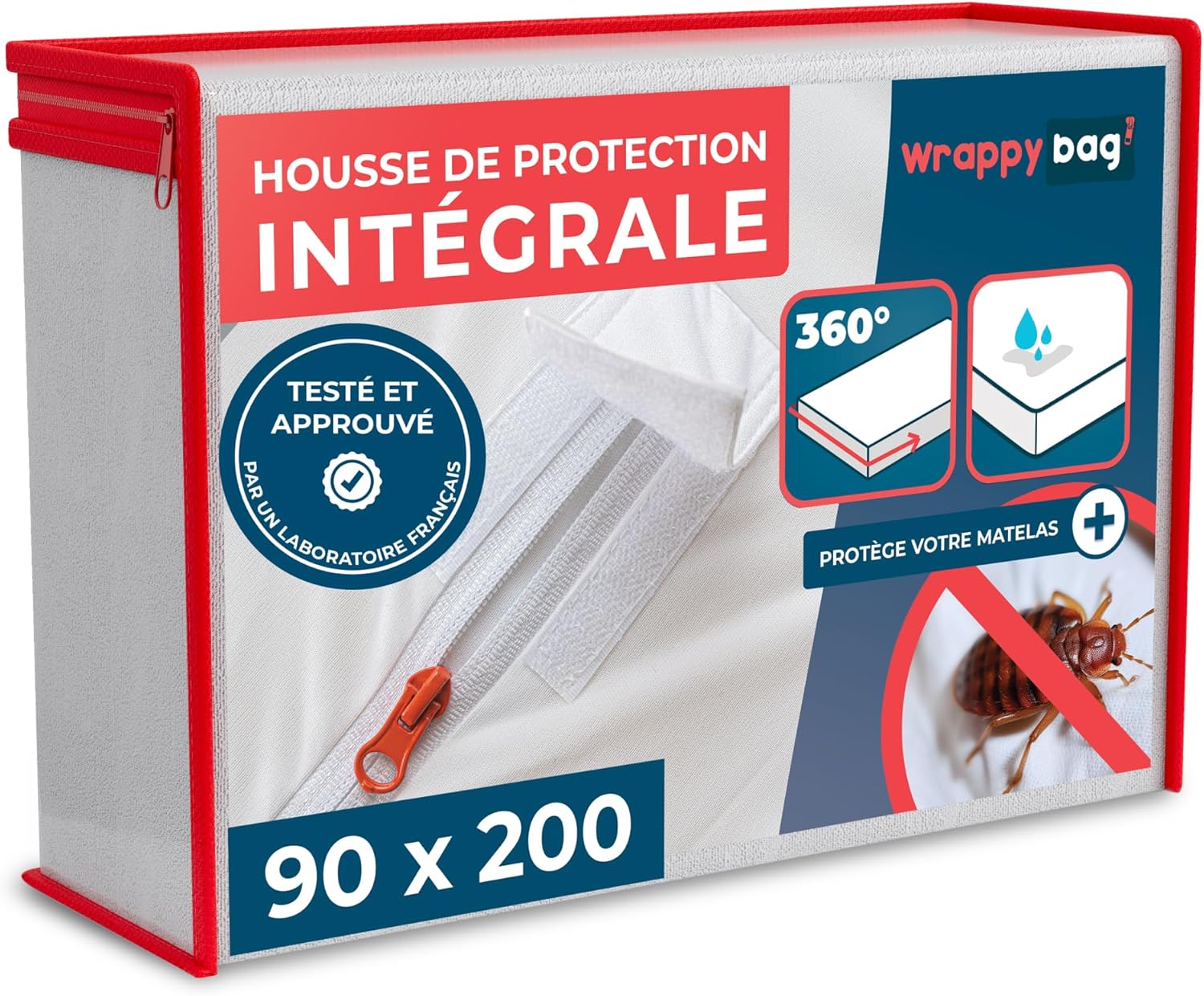 Thumbnail 6 de Wrappybag Housse 160x200x30 cm protège-matelas