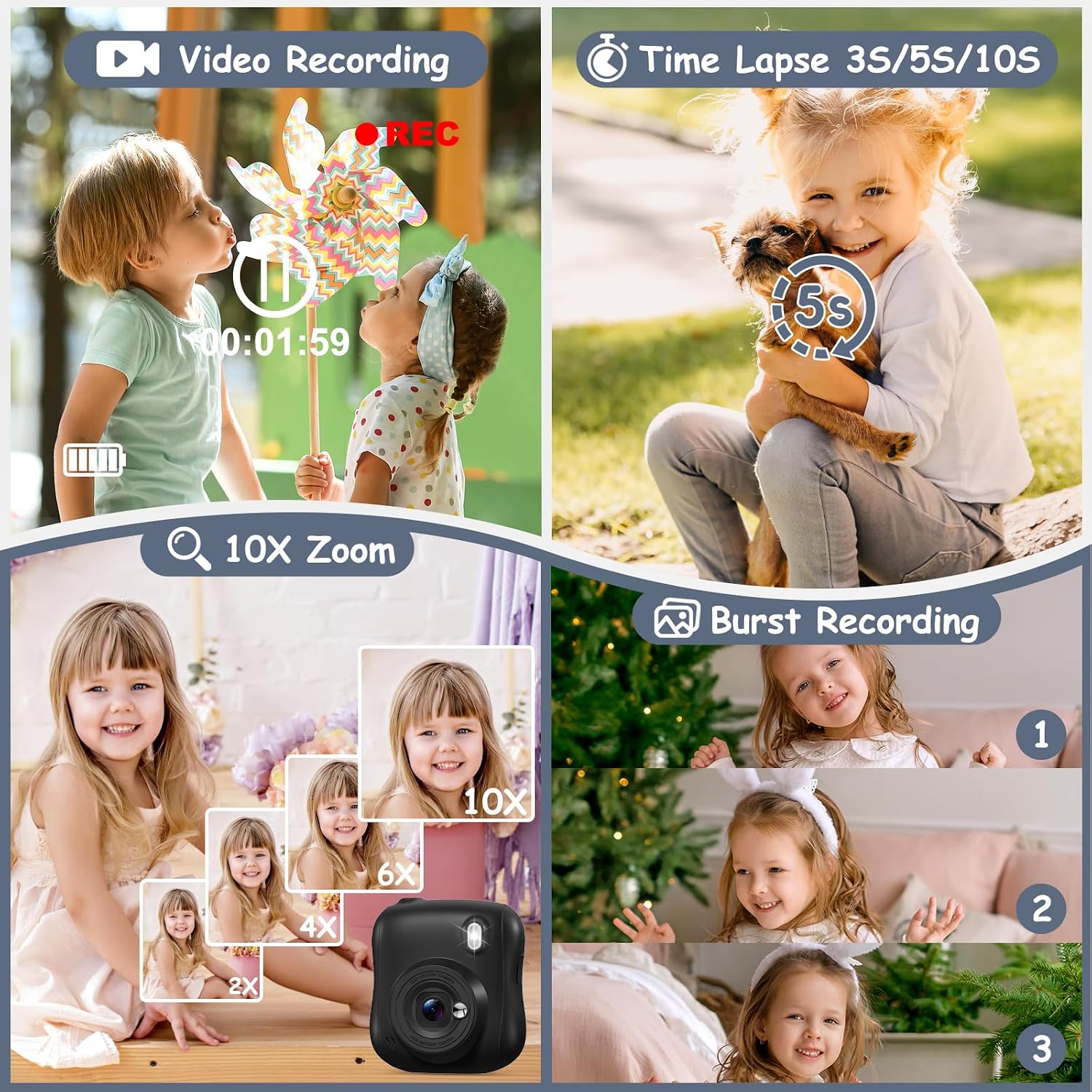 Detalle 2 de Hangrui Kids Camera 14MP with 32GB card