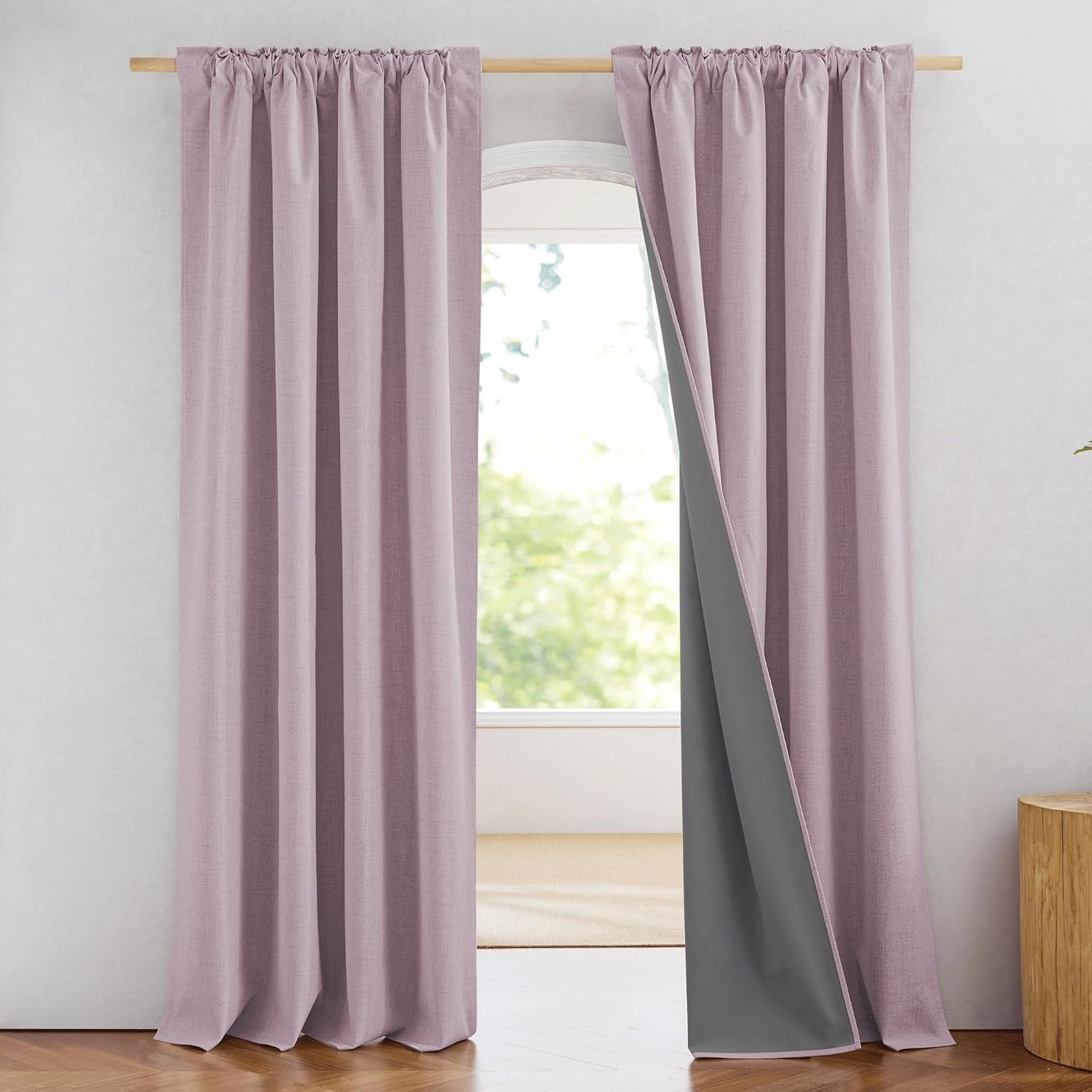 Thumbnail 1 de NICETOWN Vintage Linen Curtains, 52" Wide