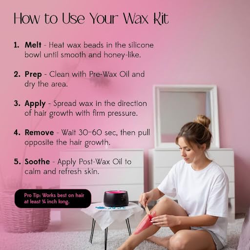 Thumbnail 3 de KoluaWax Premium Waxing Kit for Women (Beginner Friendly) — Hard Wax Beads, Digital Warmer, Pre/Post Care