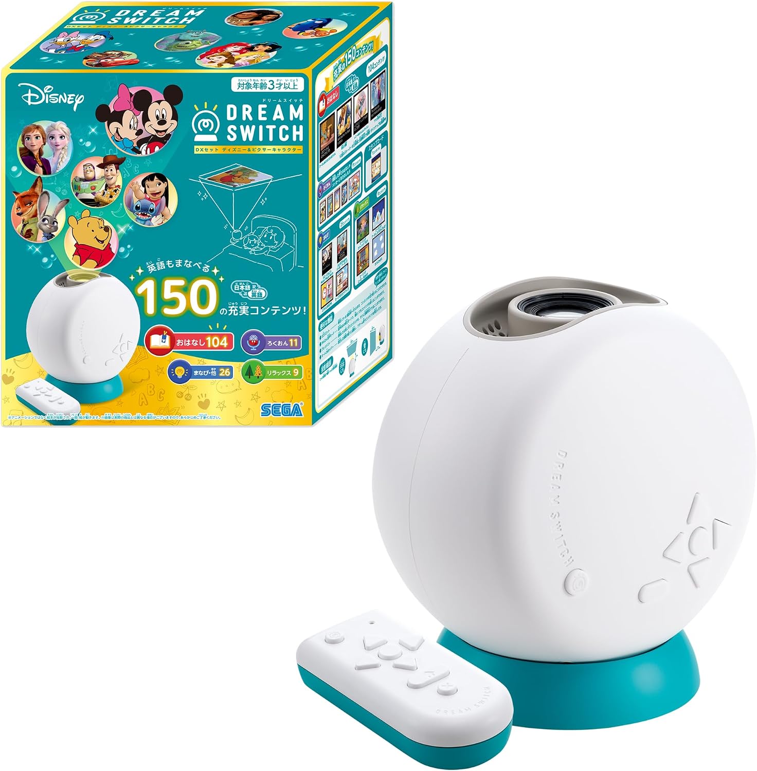 Detalle de セガフェイブ DREAM SWITCH ディズニー&ピクサーキャラクター DXセット 150コンテンツ搭載