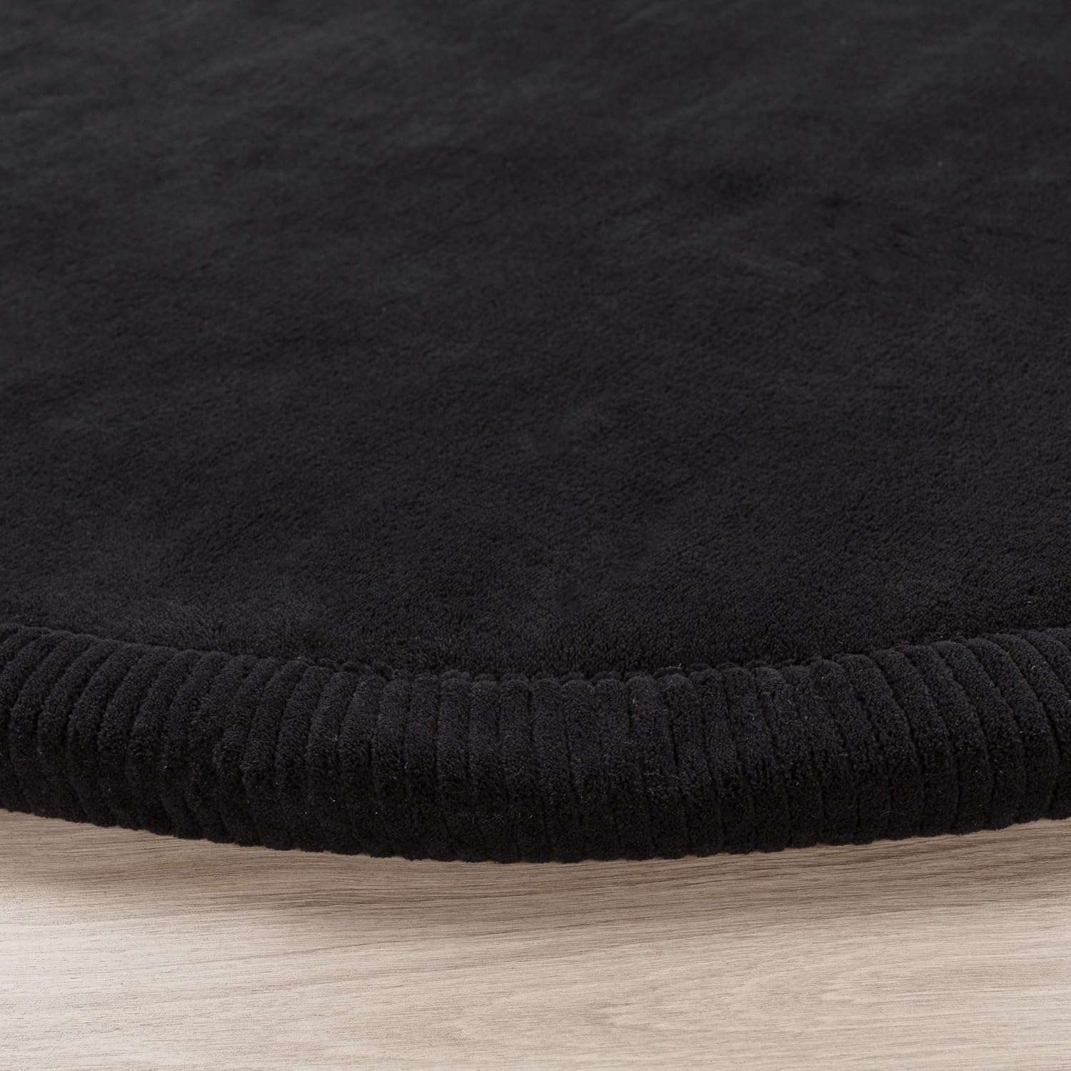 Detalle 2 de Kinderteppich 200 cm rund in Schwarz
