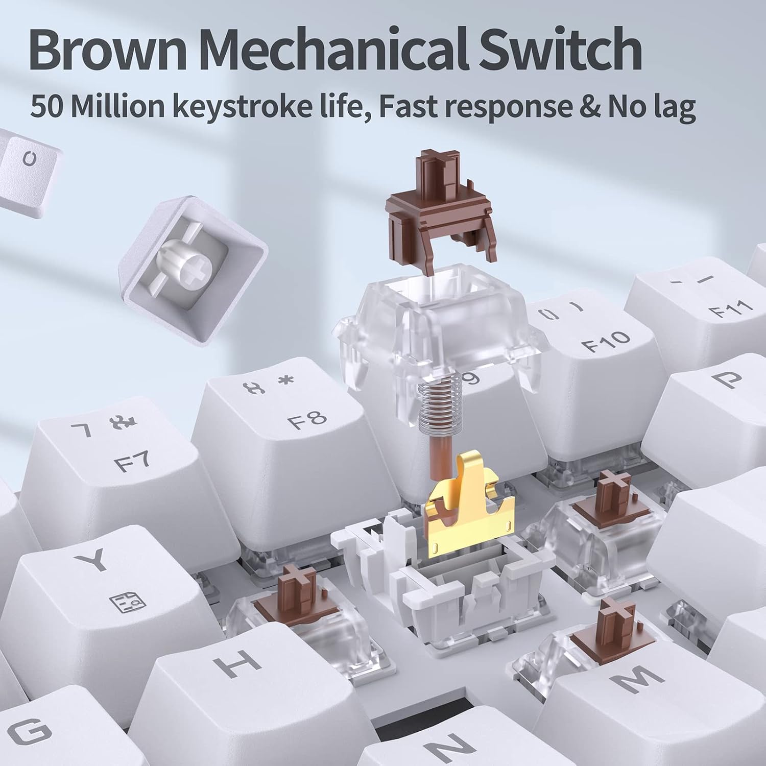 Thumbnail 1 de TMKB T68se 60% mechanische Tastatur 68 Tasten