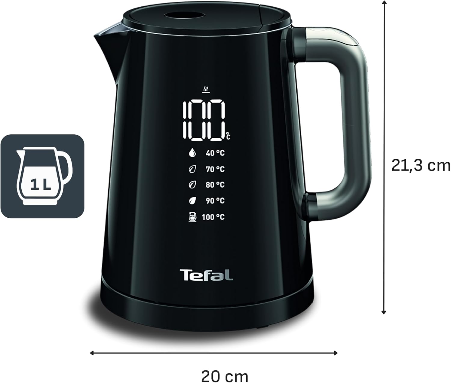 Detalle 2 de Tefal KO854830 Bouilloire 1 L, 5 tempĂ©ratures, maintien 30 min đ