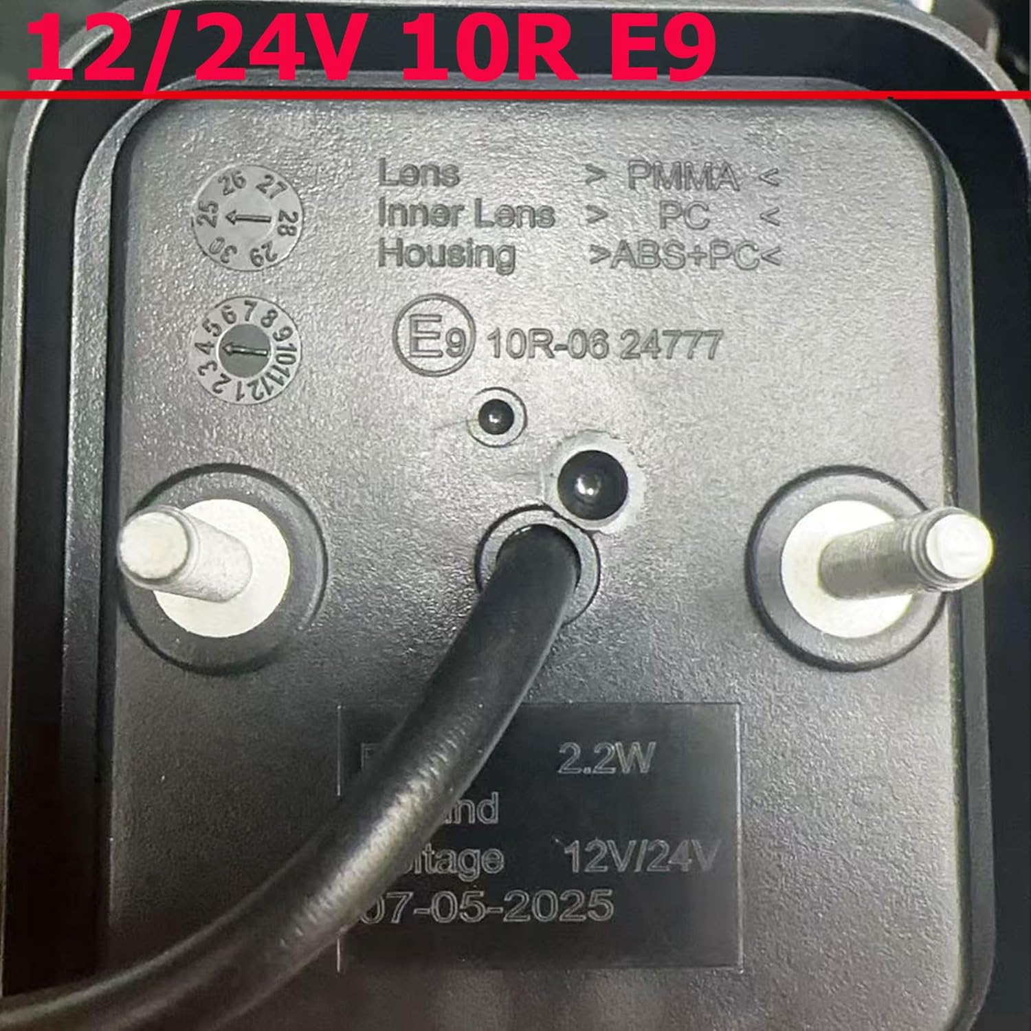 Thumbnail 5 de ETUKER LED 12/24V 1x Rear Trailer Fog Light (16 LEDs) – Waterproof fog lamp for RVs, tractors & trucks