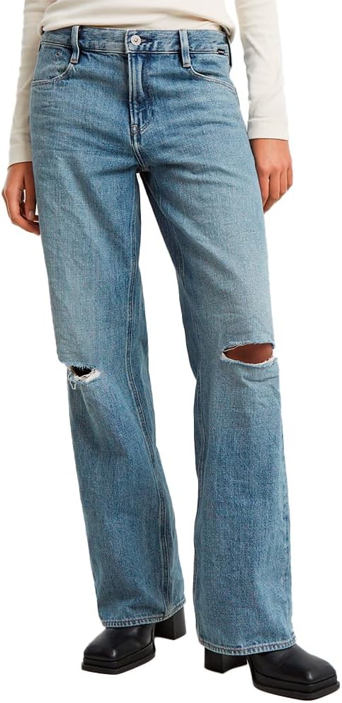 Detalle de G-STAR Damen Judee Loose Low Waist Jeans – mit Reißverschluss und Five-Pocket-Design