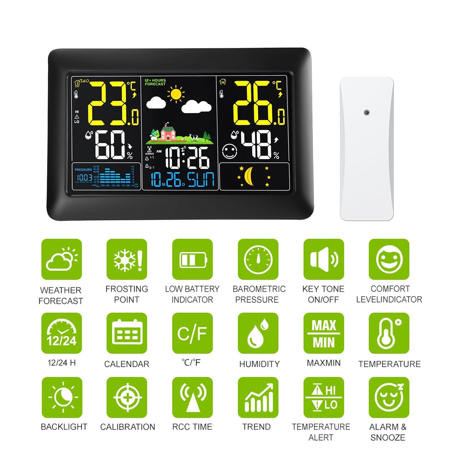 Thumbnail 6 de Wetterstation 2025 Funk mit 7,5" VA-Display