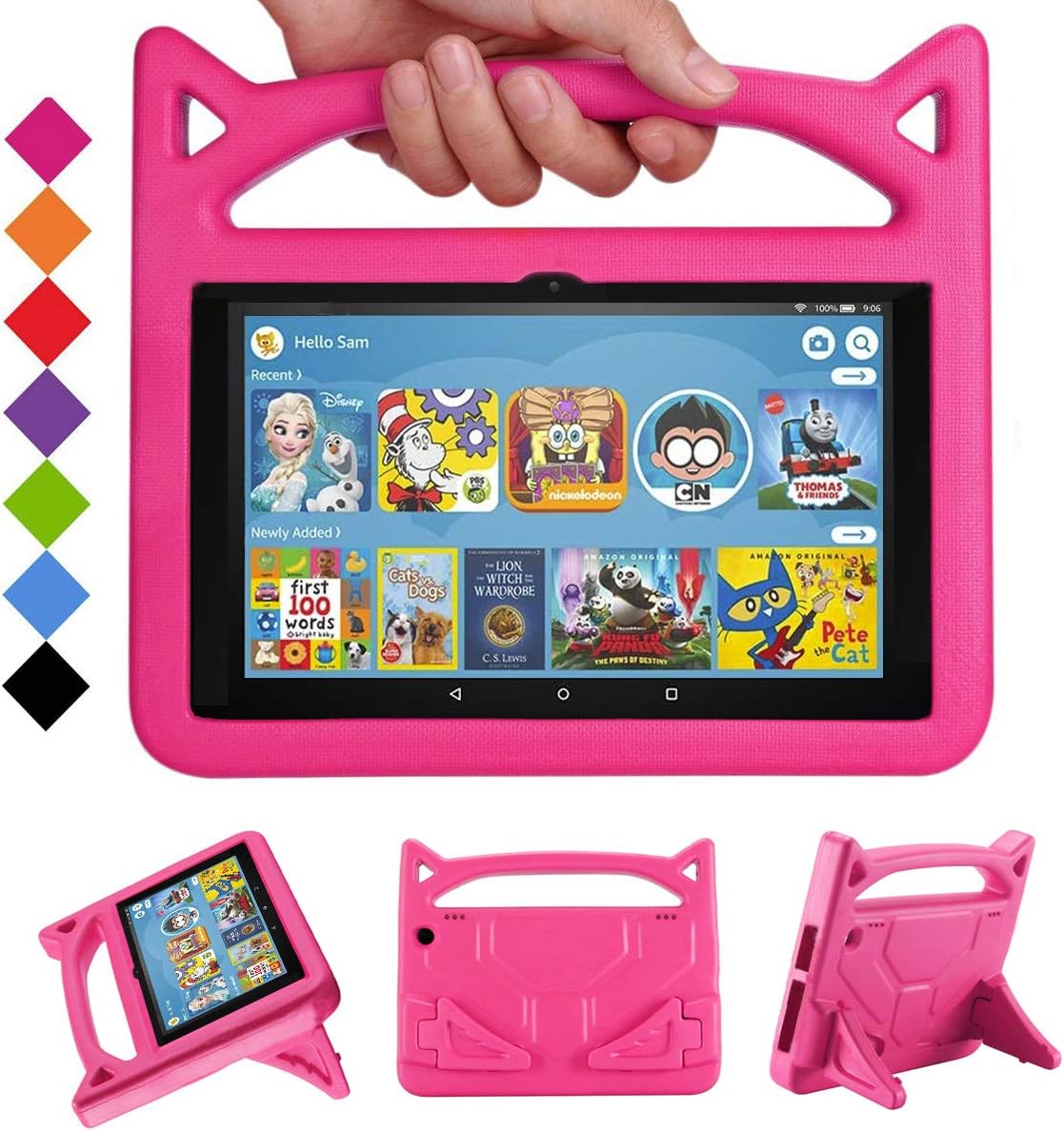 Detalle de DJ&RPPQ Tablet Case: Red, Light Weight, Shock Proof with Stand for 8in Tablets