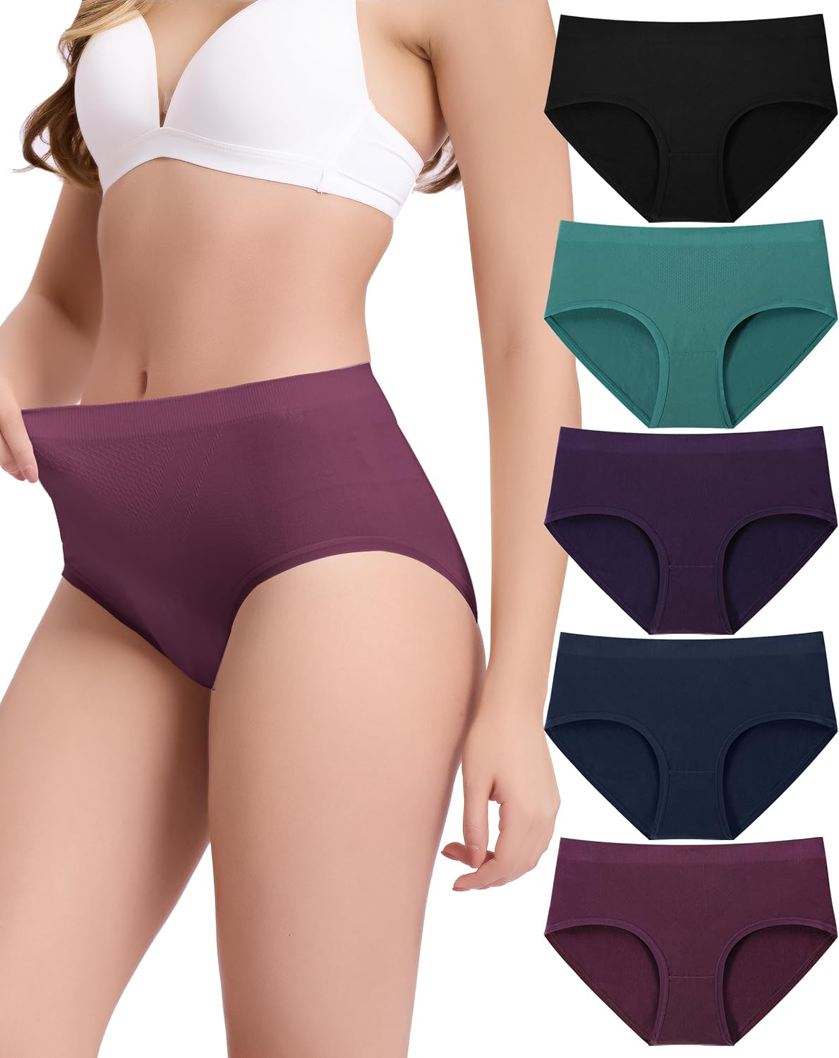 Detalle de BAMBOO COOL Women's Seamless Moisture-Wicking Briefs
