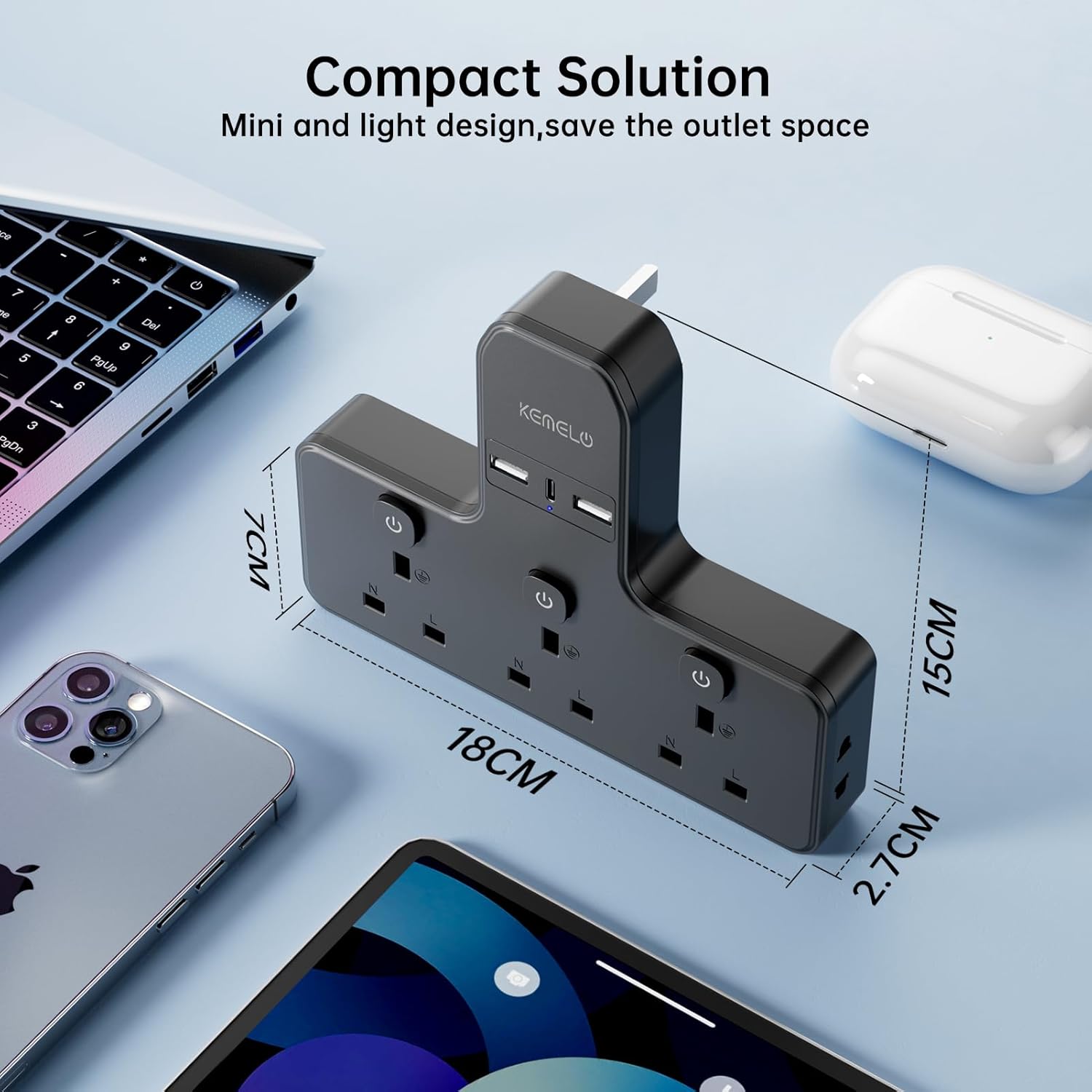 Thumbnail 5 de Multi Plug Adapter 3250W with USB