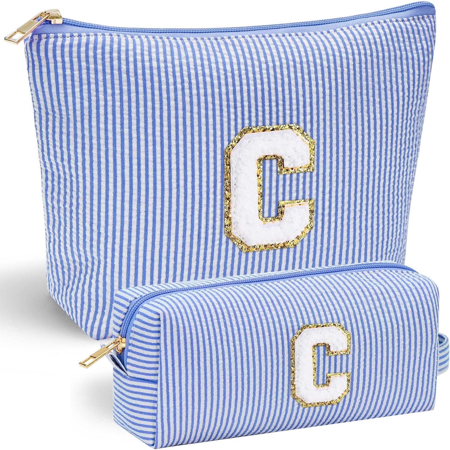 Detalle de Parima Personalized Initial Makeup Bag for Women
