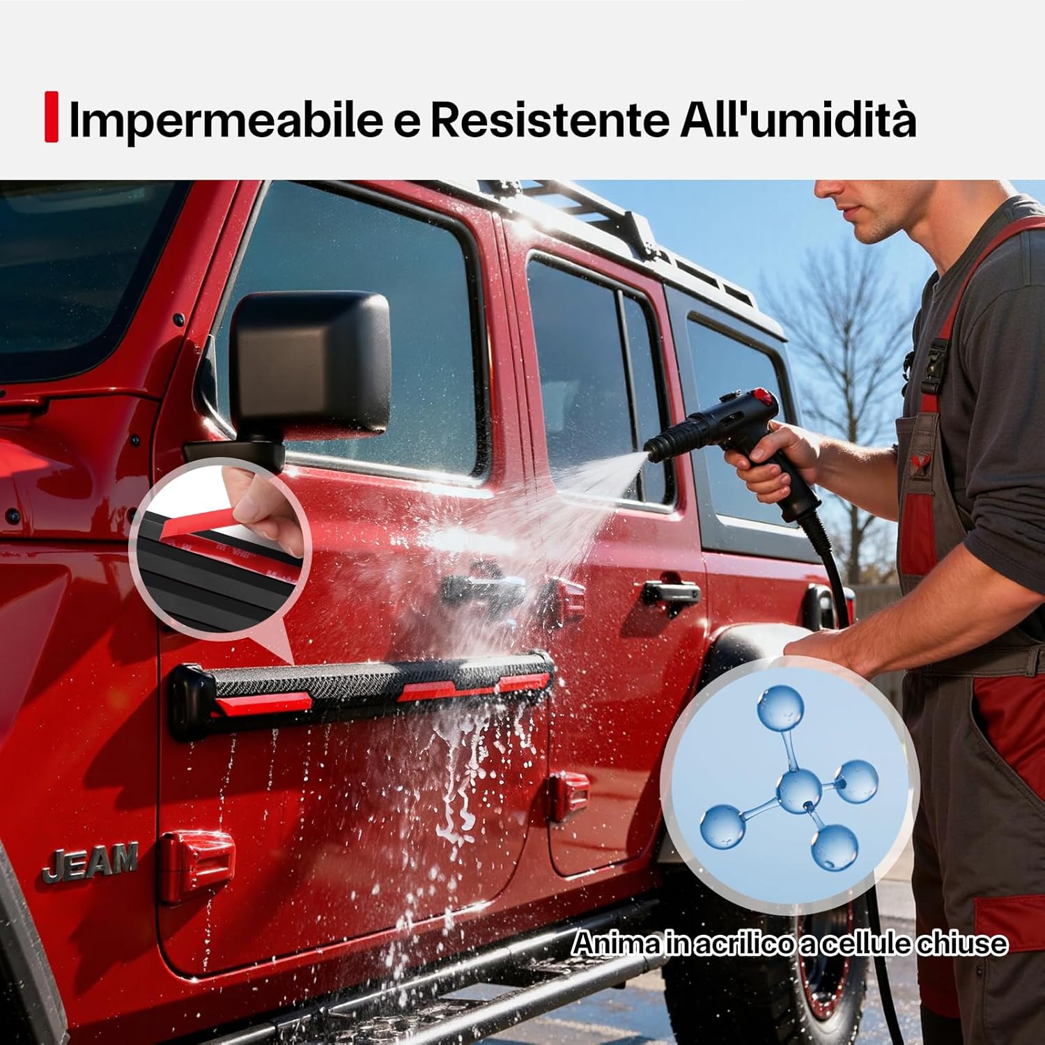 Thumbnail 4 de FIXCHORD 3M Nastro biadesivo extra forte per strisce LED, nero