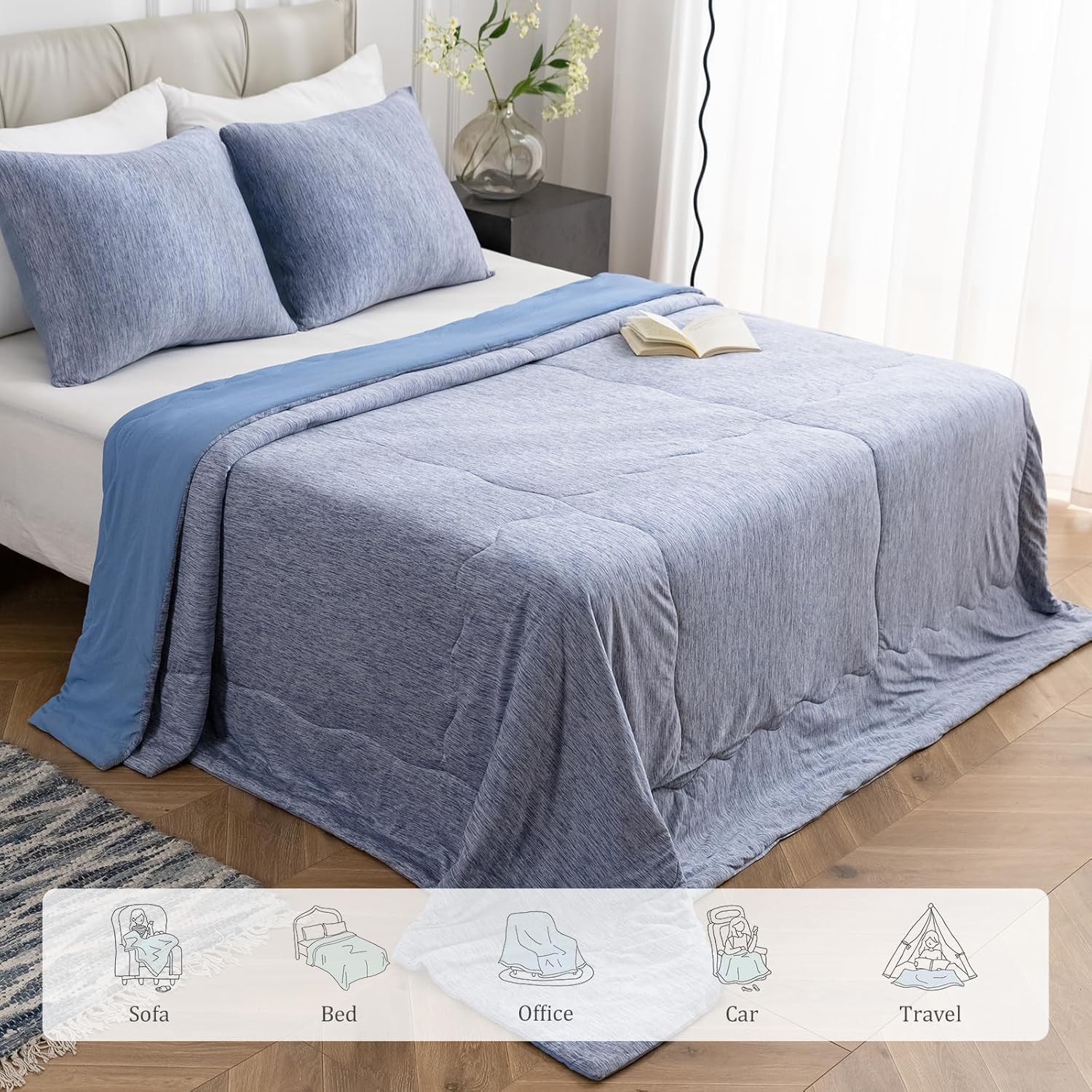 Thumbnail 4 de Cooling Blanket, Coverless Duvet for Hot Sleepers (King Size) – Ultra-Soft, Lightweight and Breathable