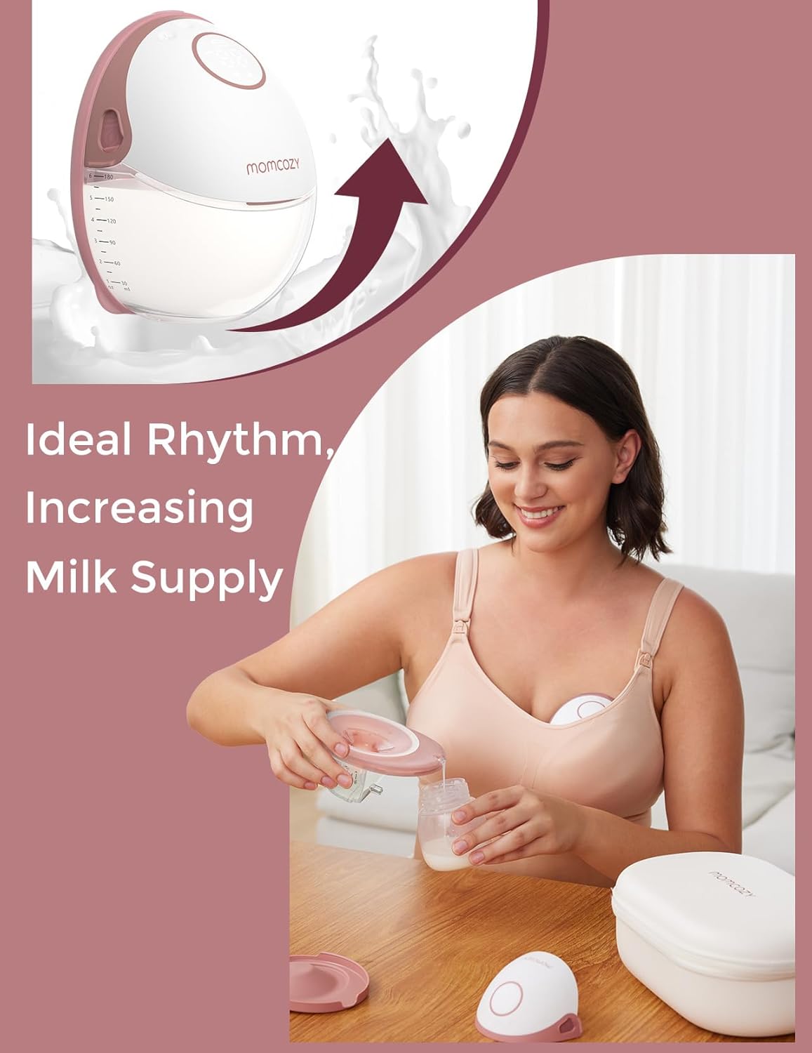 Thumbnail 3 de momcozy M6 Hands Free Breast Pump 24mm
