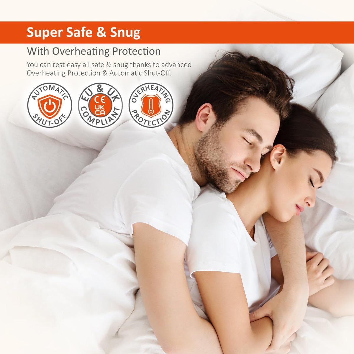 Thumbnail 5 de Warmer Wärmer Electric Blanket Double Size Underblanket with 3 Heat Settings (Tie-Down)