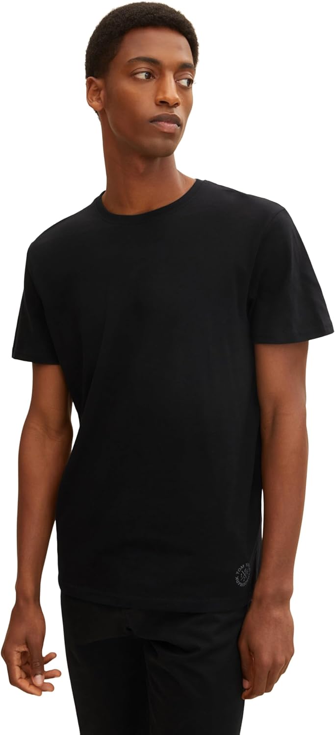 Thumbnail 4 de Tom Tailor Herren Doppelpack Crewneck T-Shirt (2er Pack) aus Baumwolle