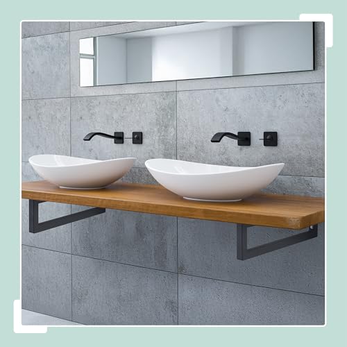 Detalle 2 de Relaxdays Escuadras Repisa 35 cm para estantes 🛠