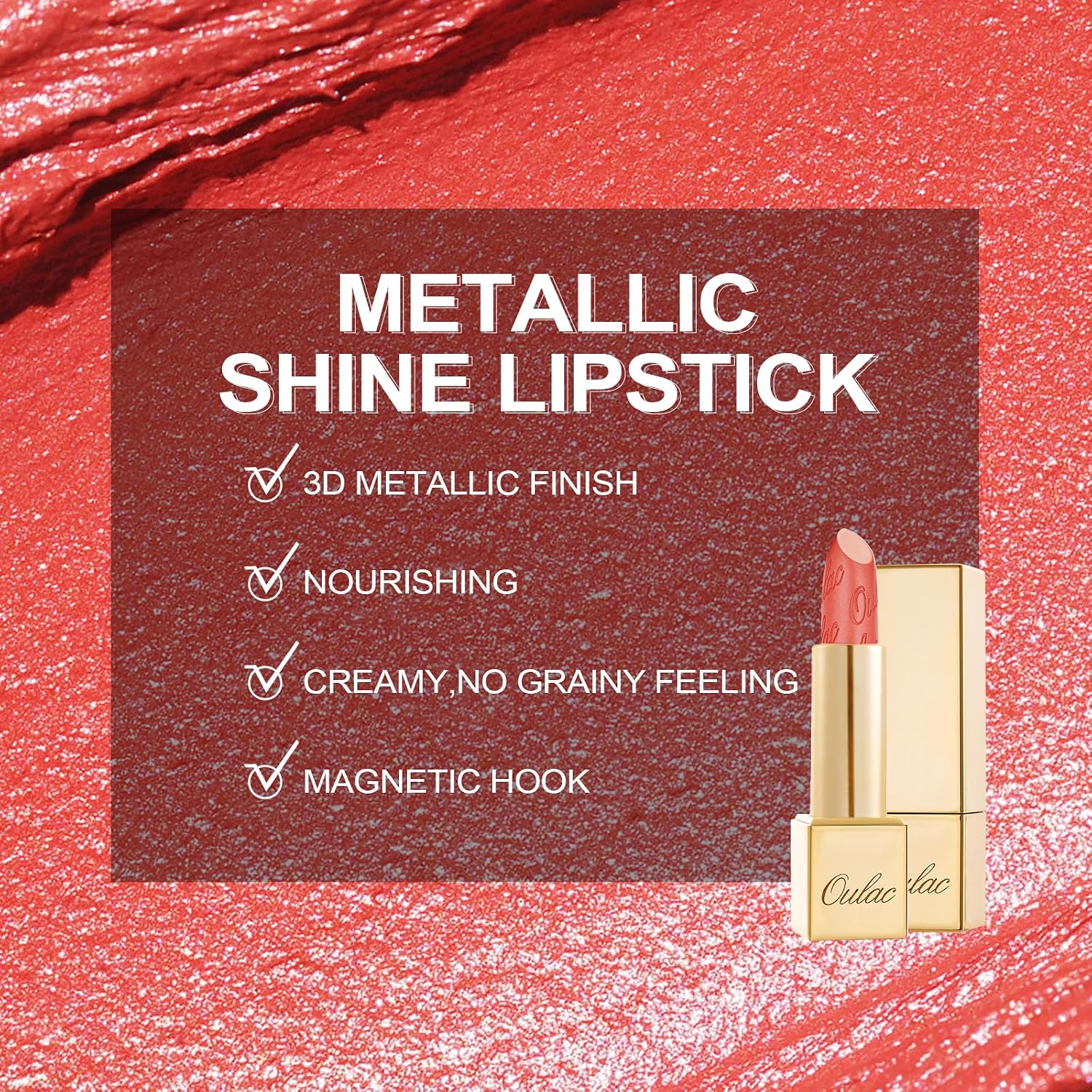 Thumbnail 3 de Rossetto opaco metallizzato OULAC Celestial 4,3 g
