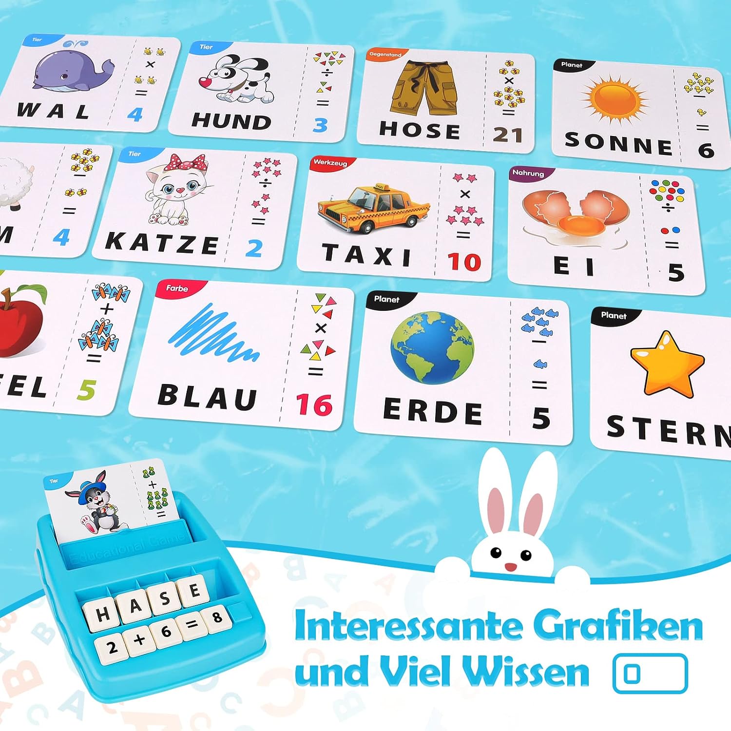 Thumbnail 4 de Joozmui Geschenk Lernspiel 3–8 Jahre 🎲
