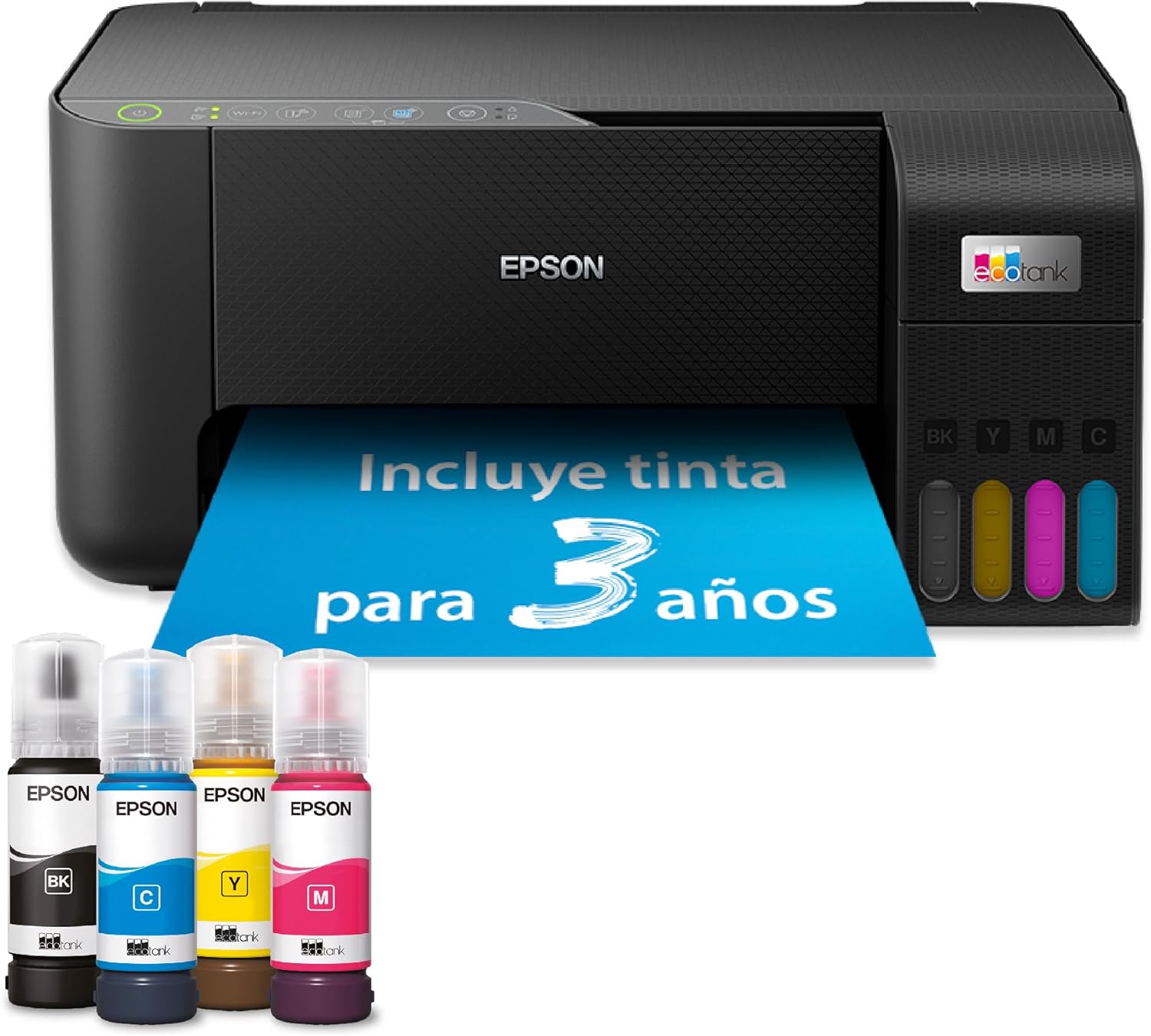 Detalle de Epson EcoTank ET-2862: Impresora Multifunción A4 Wi-Fi 🖨