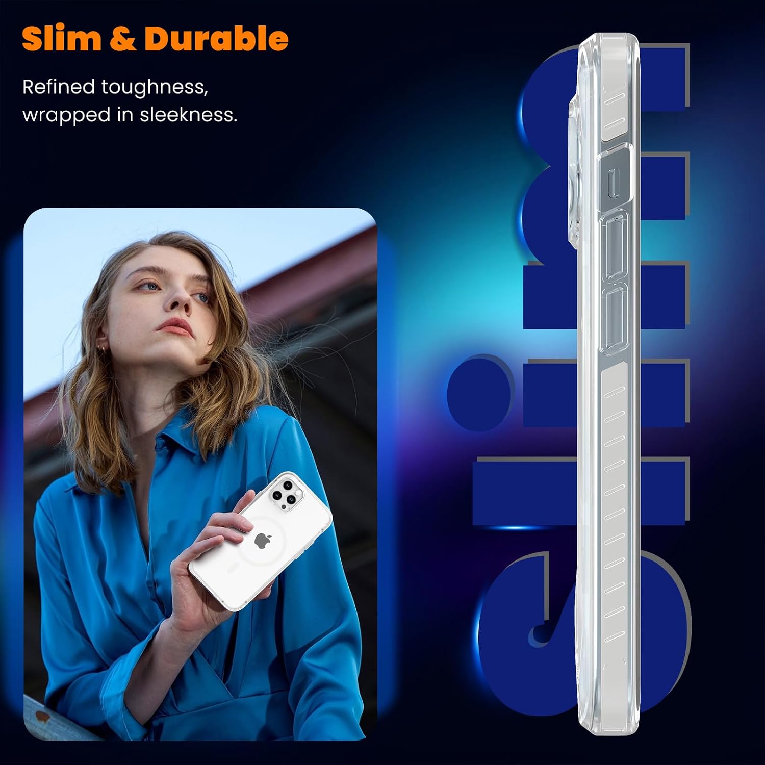 Thumbnail 6 de DEERLAMN Magnetic Clear Case for iPhone 12/12 Pro