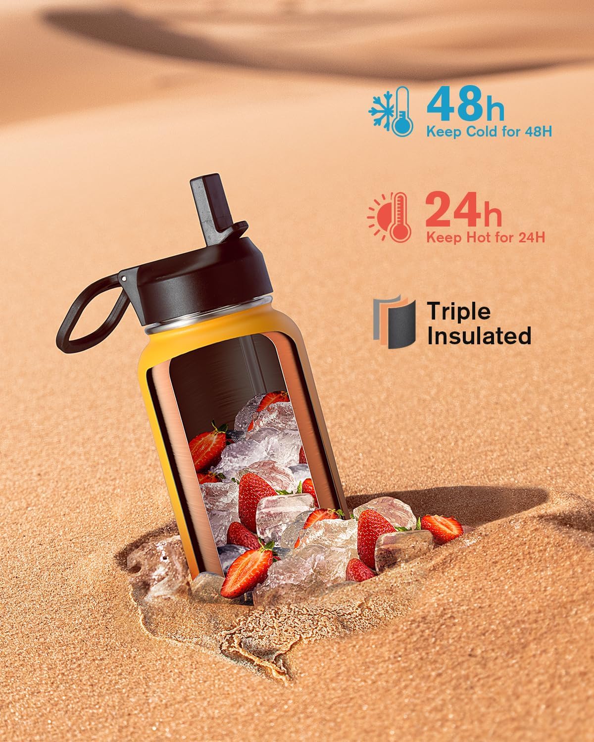 Detalle de Coolflask Borraccia termica 907 ml
