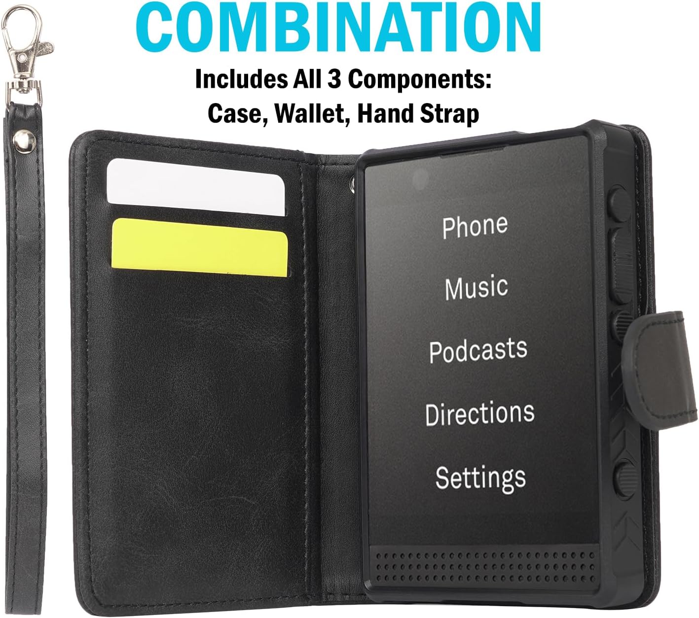 Detalle de Nakedcellphone Case and Wallet Combo for Light Phone 3