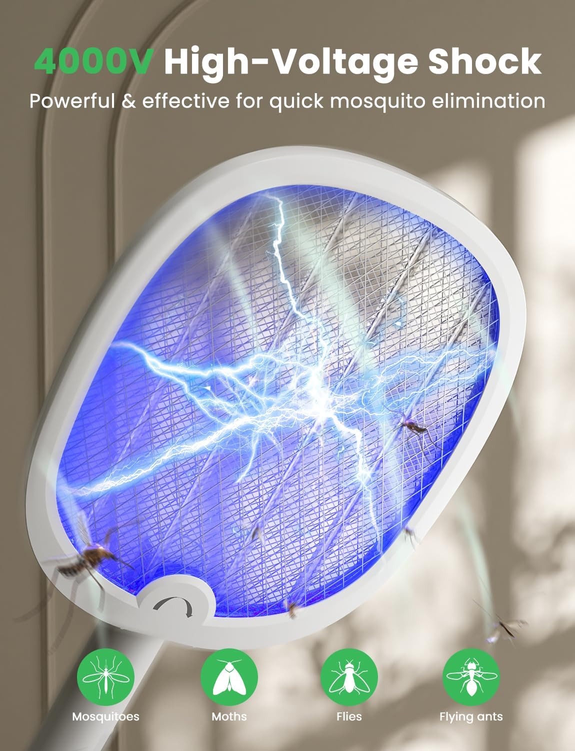 Thumbnail 1 de YISSVIC mosquito zapper racket 4000V