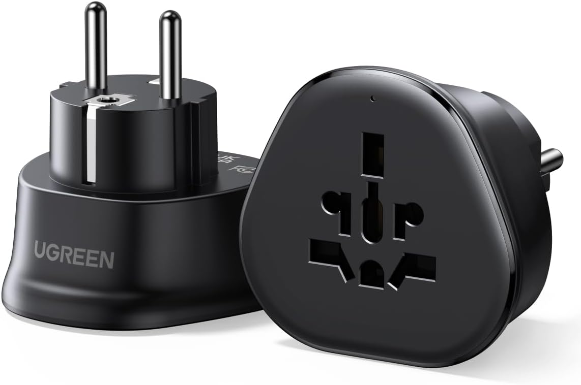 Detalle de UGREEN Aadattatore Universale da Viaggio Nero 70 g