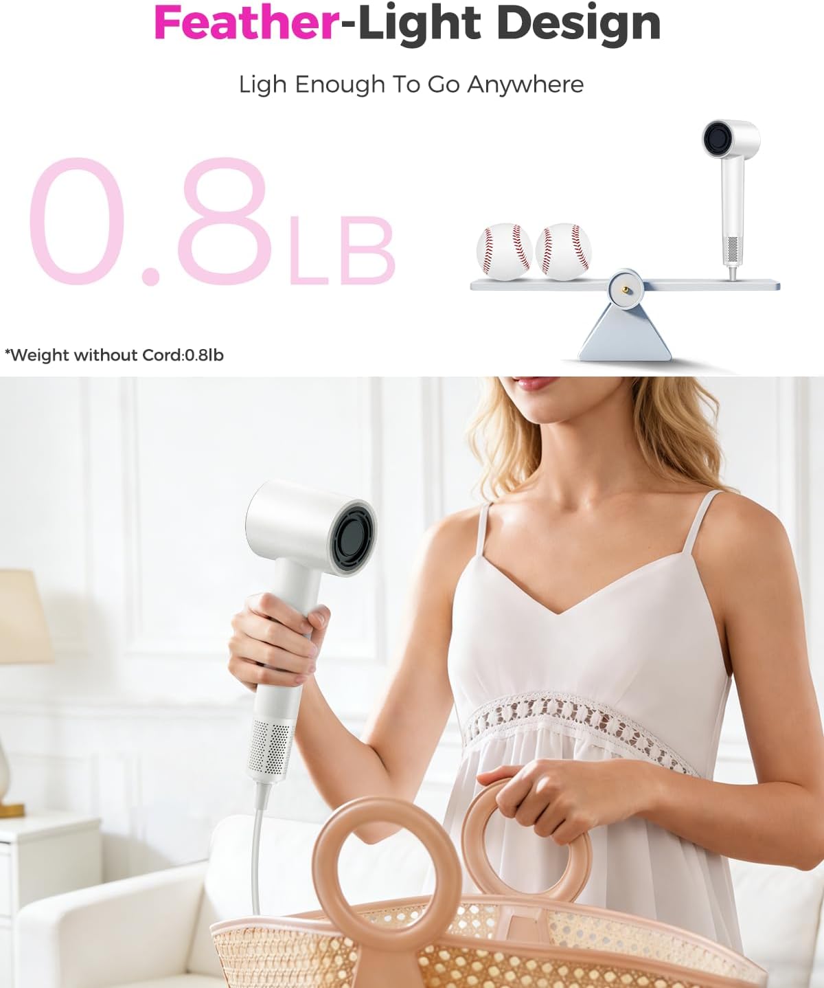 Detalle 2 de High-Speed Hair Dryer, 160,000 RPM