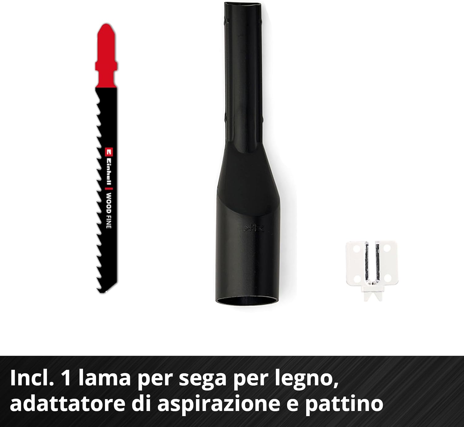 Detalle 2 de Einhell TC-JS 18/70 Li Power X-Change: seghetto alternativo a batteria 18 V, 70 mm (1 pz 2,5 Ah + caricabatterie)