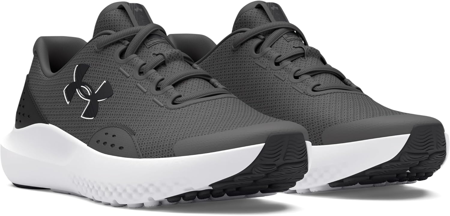 Detalle de Under Armour Mixte Enfant UA BGS Surge 4 - Castlerock Anthracite, 38 EU