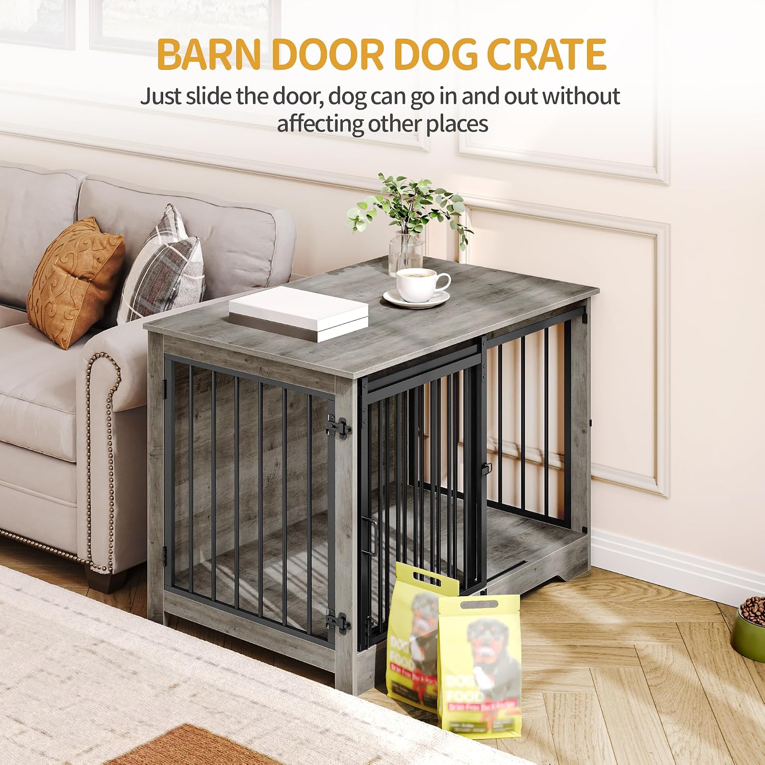 Detalle de Hzuaneri 100cm Gabbia per cani 60×100×68 cm