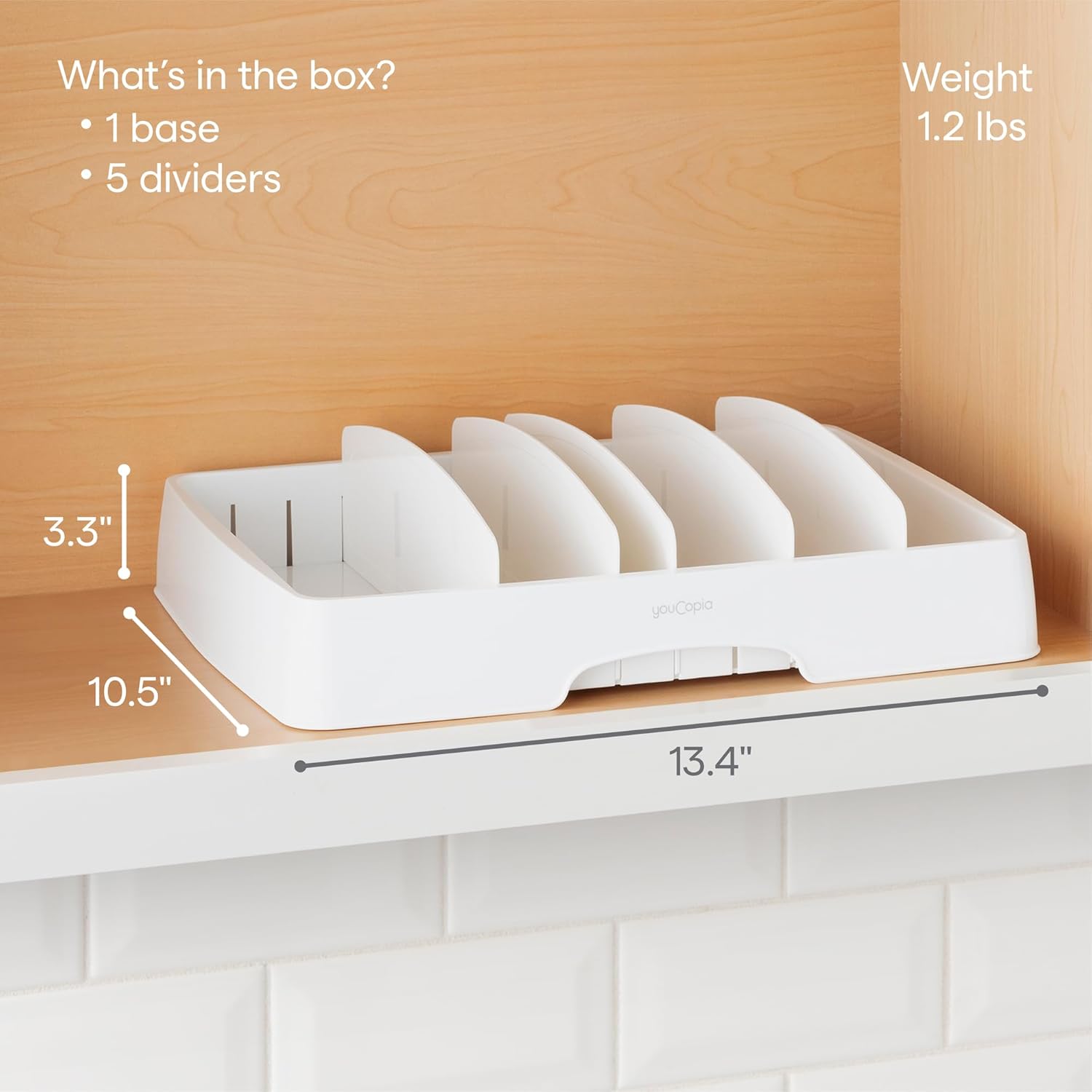 Thumbnail 2 de YouCopia StoraLid Adjustable Lid Organizer for Cabinets