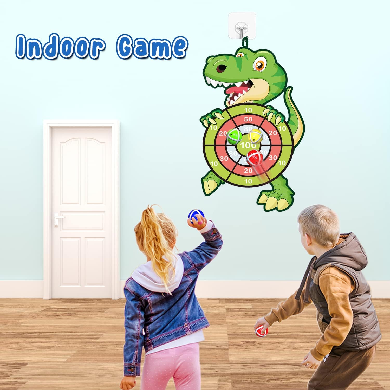 Thumbnail 3 de 76cm Dinosaur & Unicorn Dartboard
