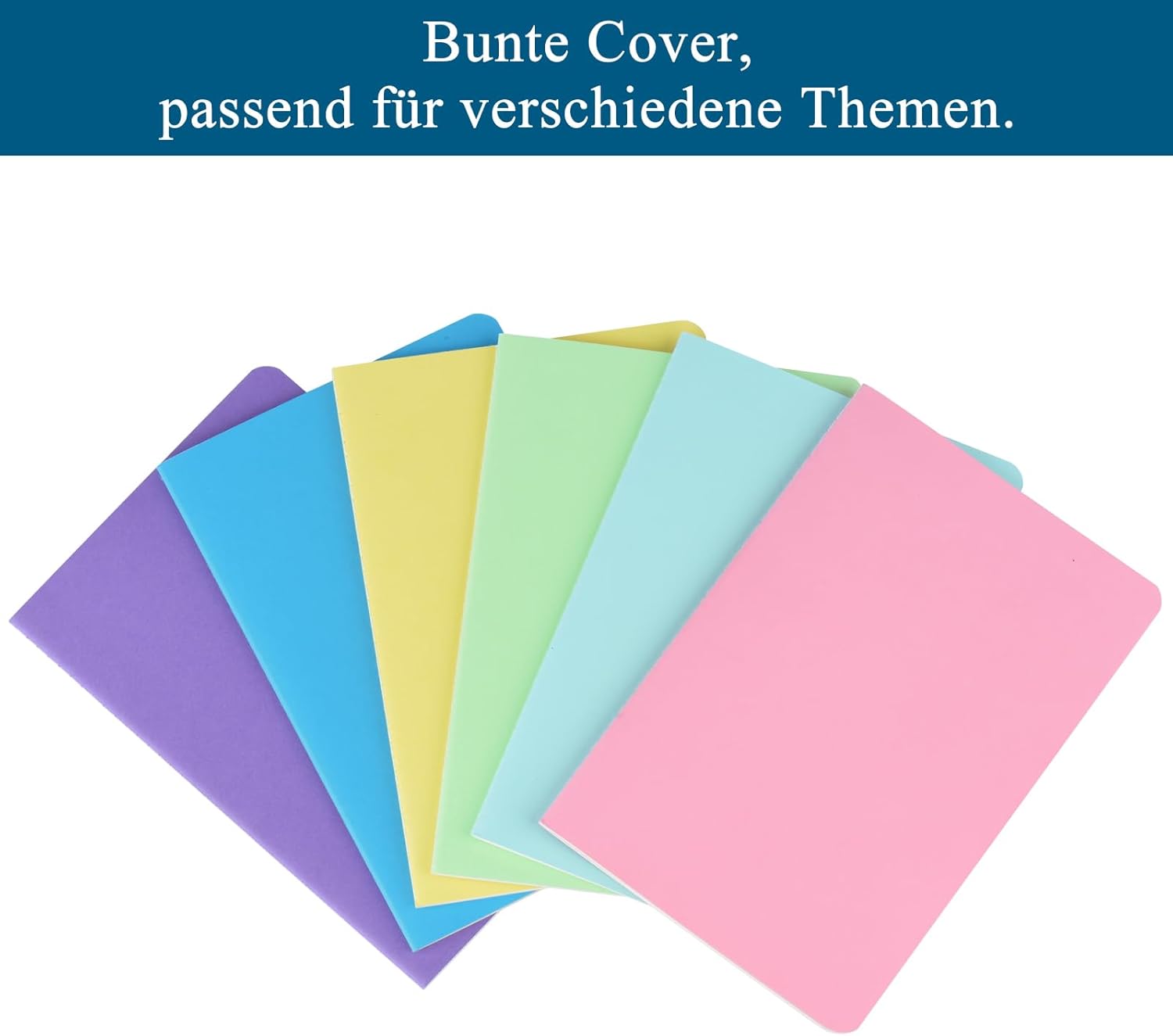 Detalle de ZCZN Notizbuch A5 liniert – 12 Blöcke à 30 Blatt, FSC-Papier, kompakt und vielseitig
