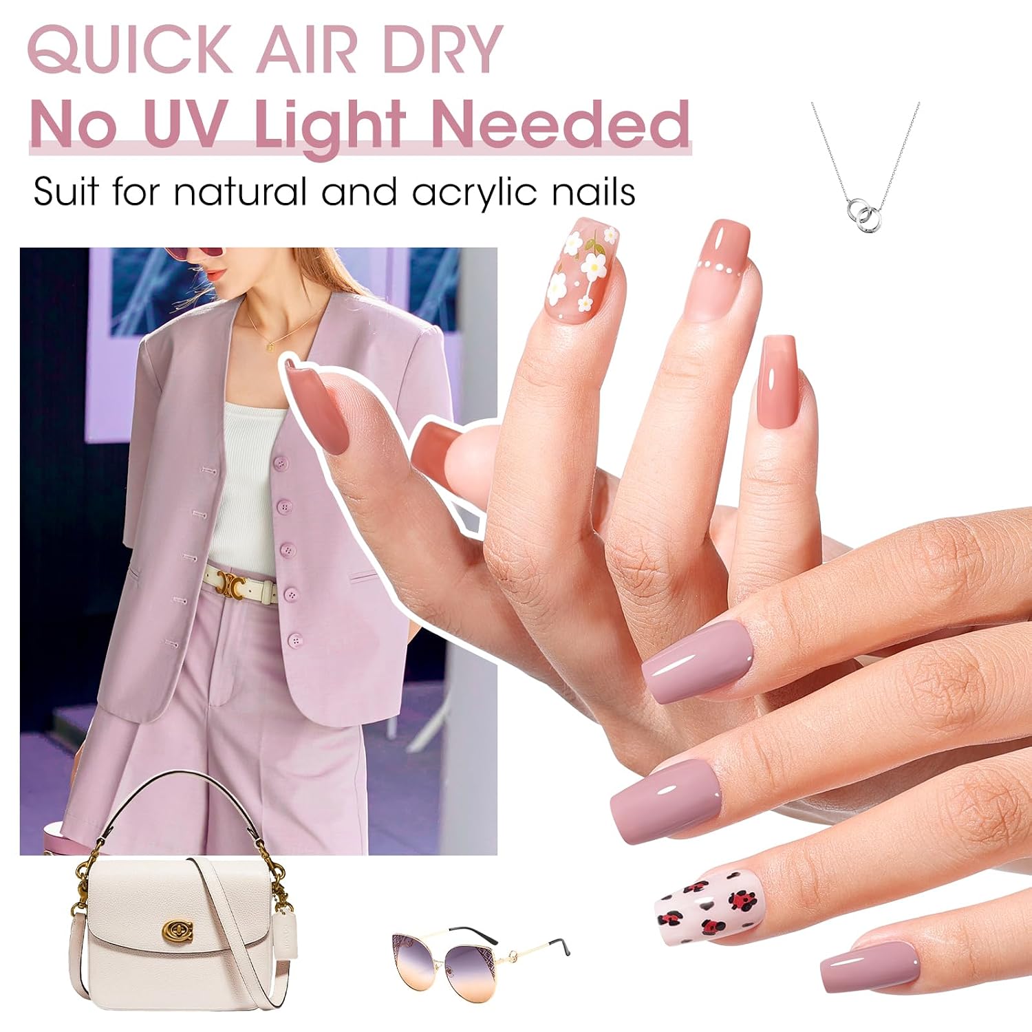 Thumbnail 2 de GELLEN Nail Polish Neutral Earth Tones: 6-Color Nude Dusty Rose Set for All Seasons