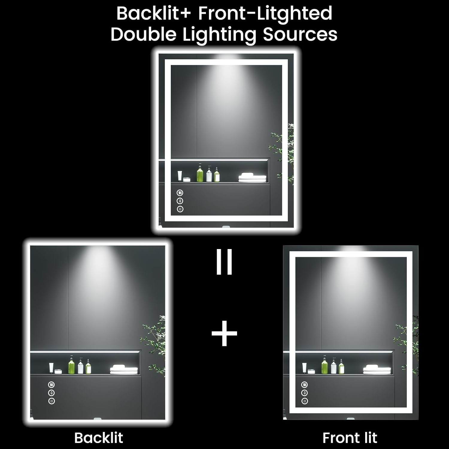 Detalle 2 de 24X30 LED Bathroom Mirror with Lights