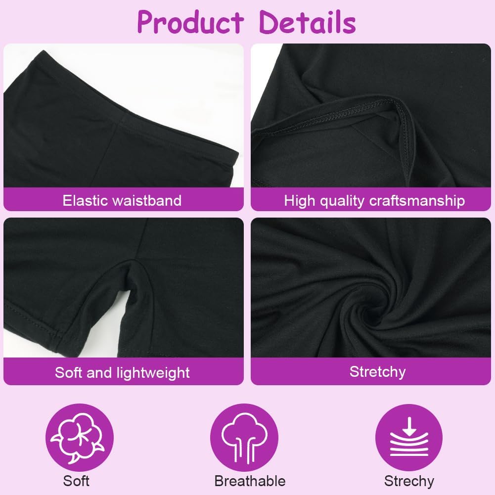 Thumbnail 2 de AOOWU 4781750 Dance Shorts for Girls and Boys, 6-Pack Stretch Fit