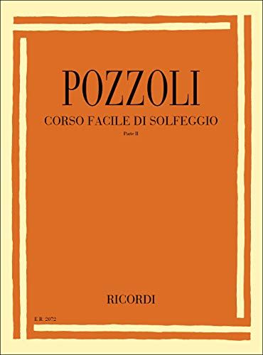 Detalle de Corso Facile di Solfeggio Parte II Ettore Pozzoli — Ricordi (39 pagine)