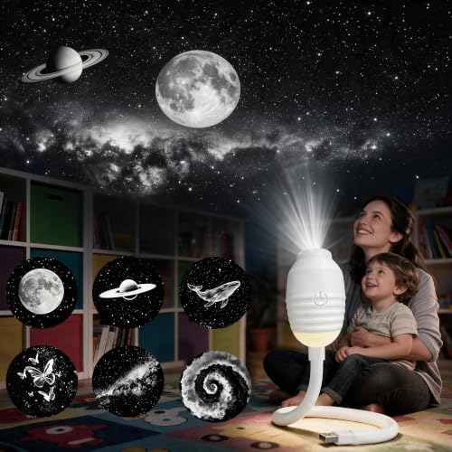 Detalle de Proiettore Stelle Soffitto USB Galaxy di XIHUAN: atmosfere stellari per la cameretta