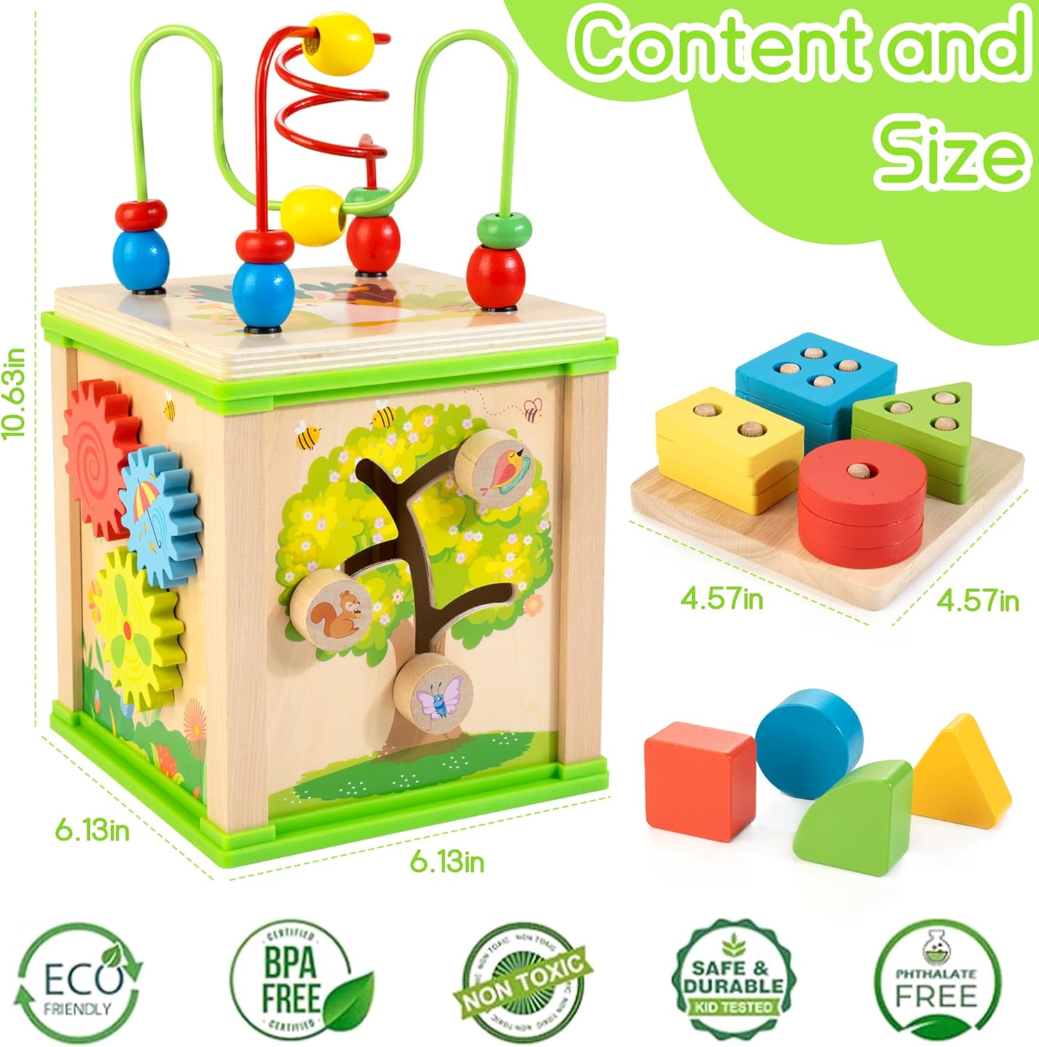 Detalle 2 de WOODMAM 7-in-1 Activity Cube